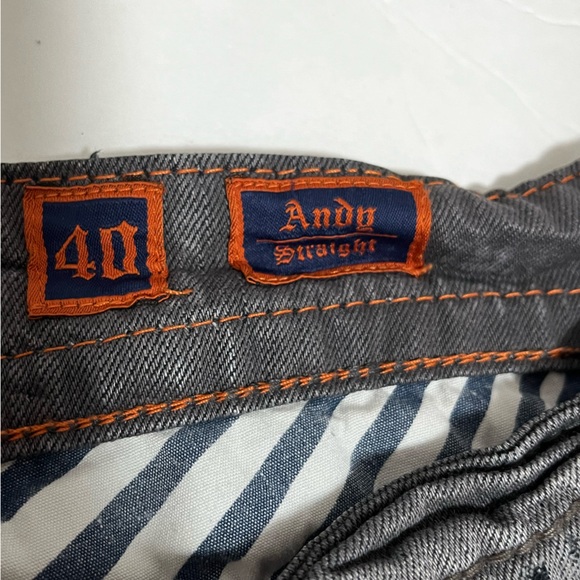 Rock Revival Gray Straight Jeans Classic Style - Picture 3 of 15